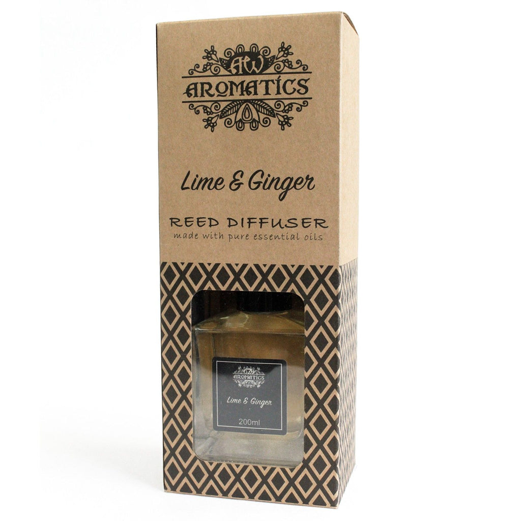 Lime & Ginger Essential Oil Reed Diffuser – 200ml | Natural Home Fragrance