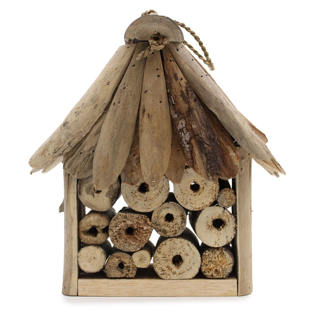 Driftwood Bee & Insect Box – Natural Garden Wildlife Habitat