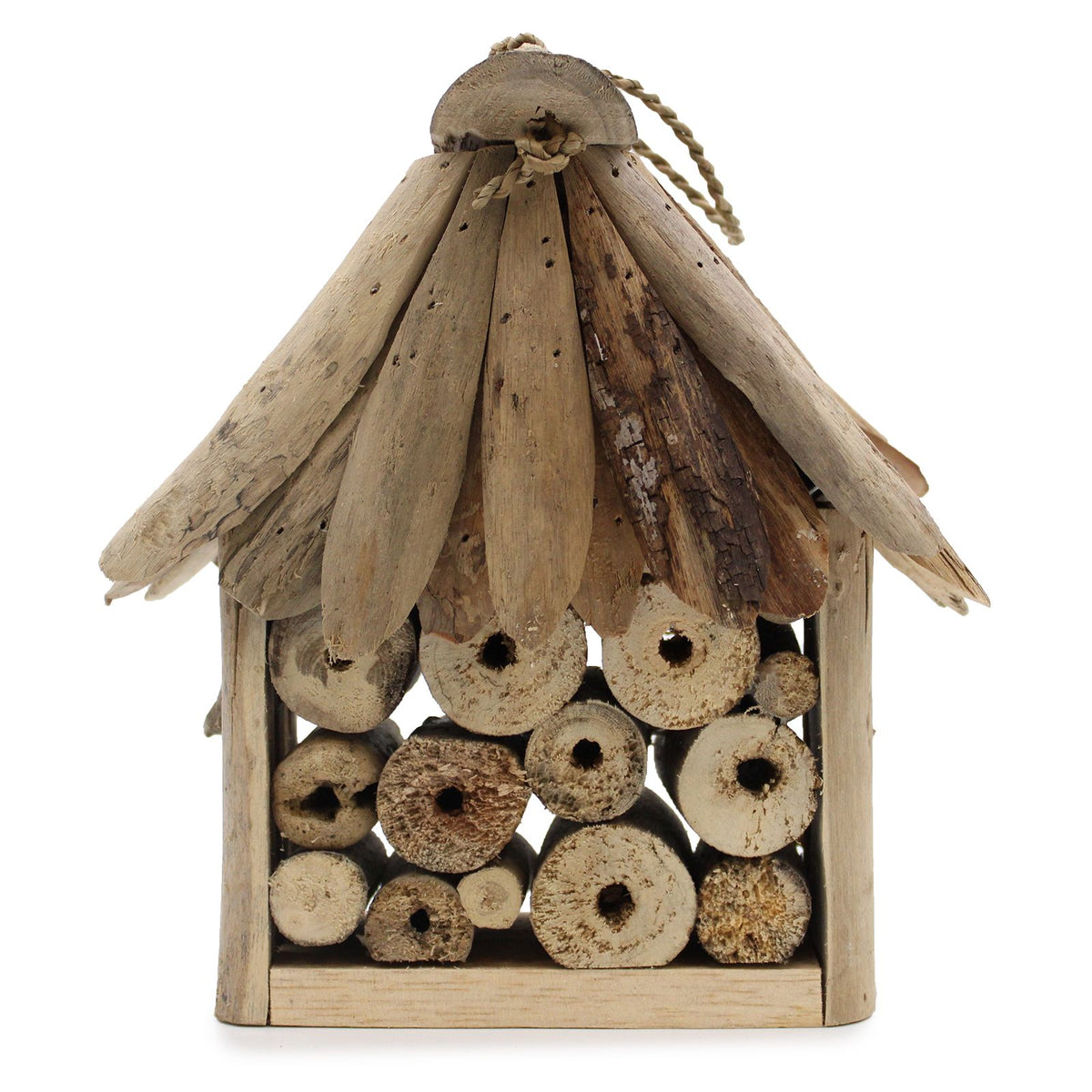 Driftwood Bee & Insect Box – Natural Garden Wildlife Habitat