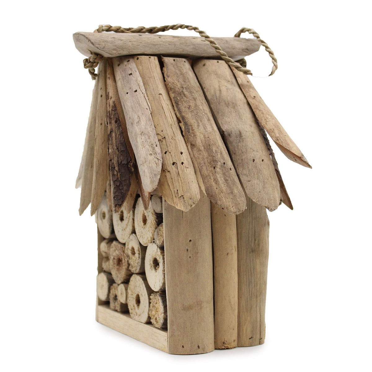 Driftwood Bee & Insect Box – Natural Garden Wildlife Habitat