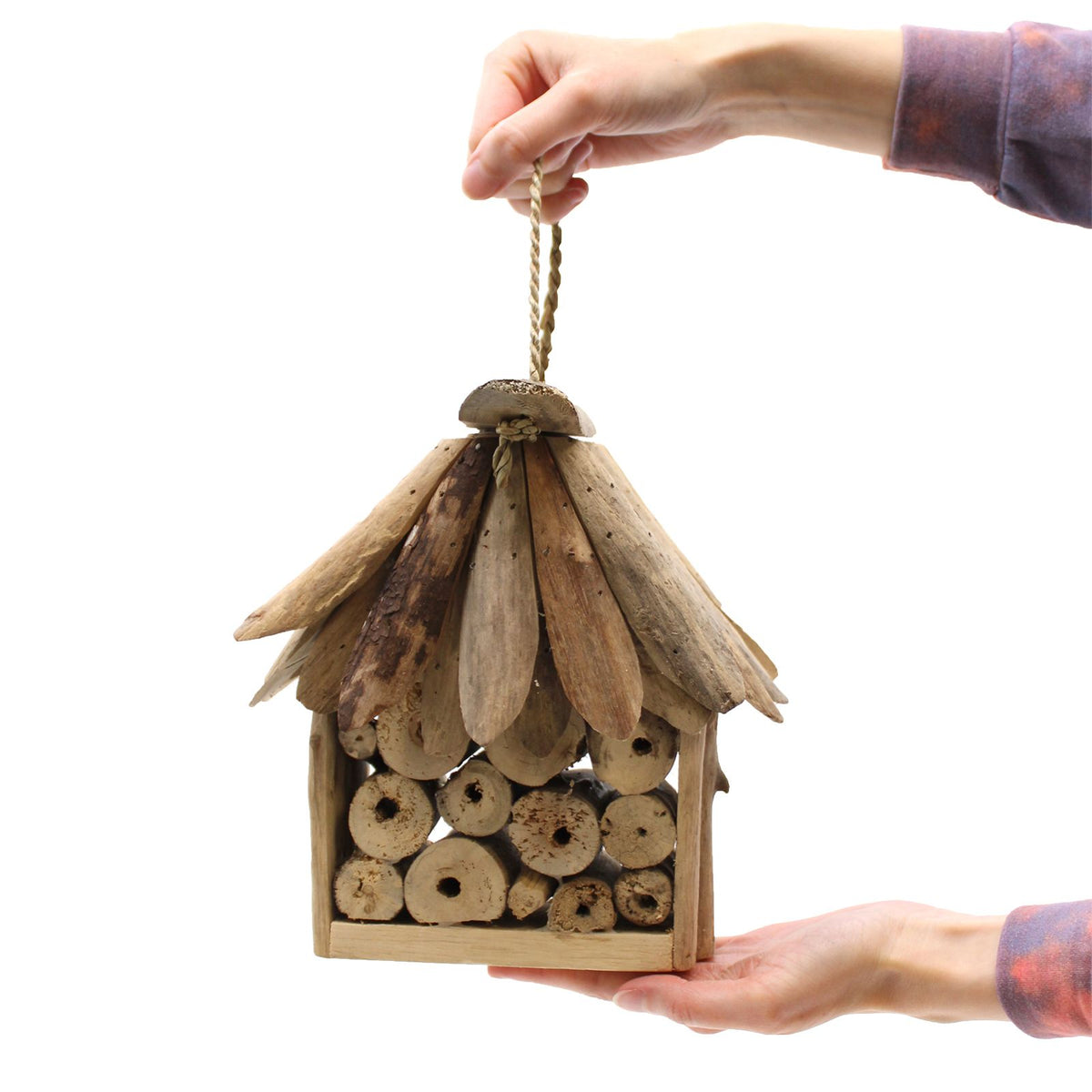 Driftwood Bee & Insect Box – Natural Garden Wildlife Habitat