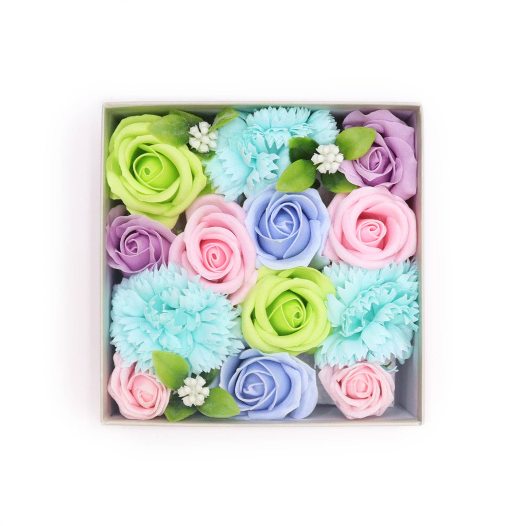Luxury Blue Soap Flower Gift Box | Baby Blessings New Baby Gift