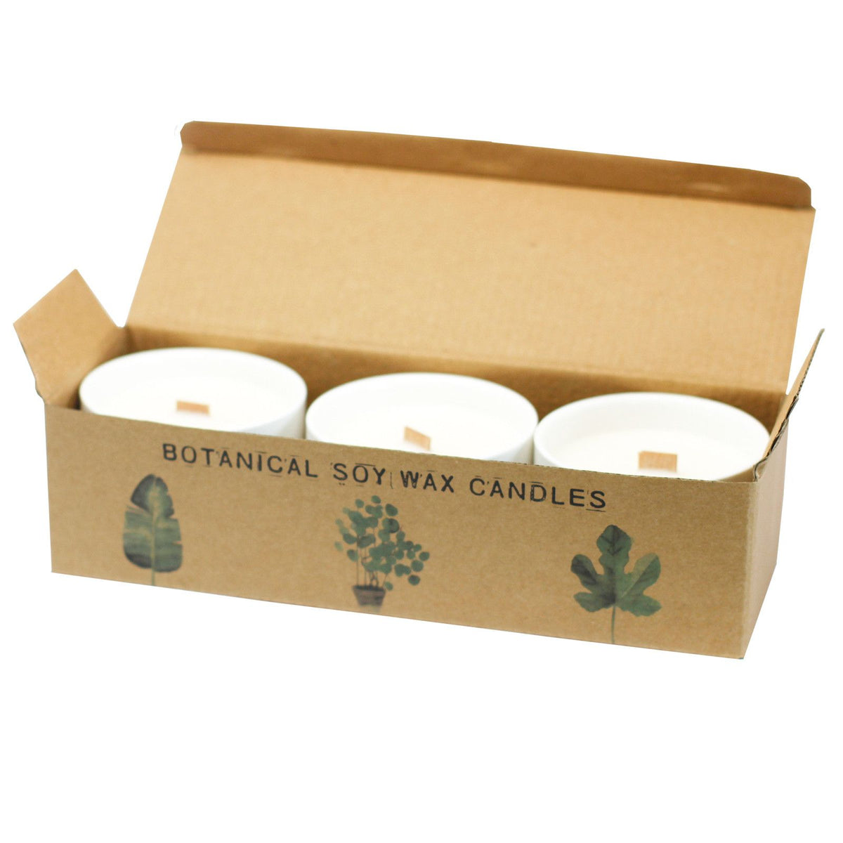 Medium Botanical Candles – Japanese Garden | Decorative Floral Candles