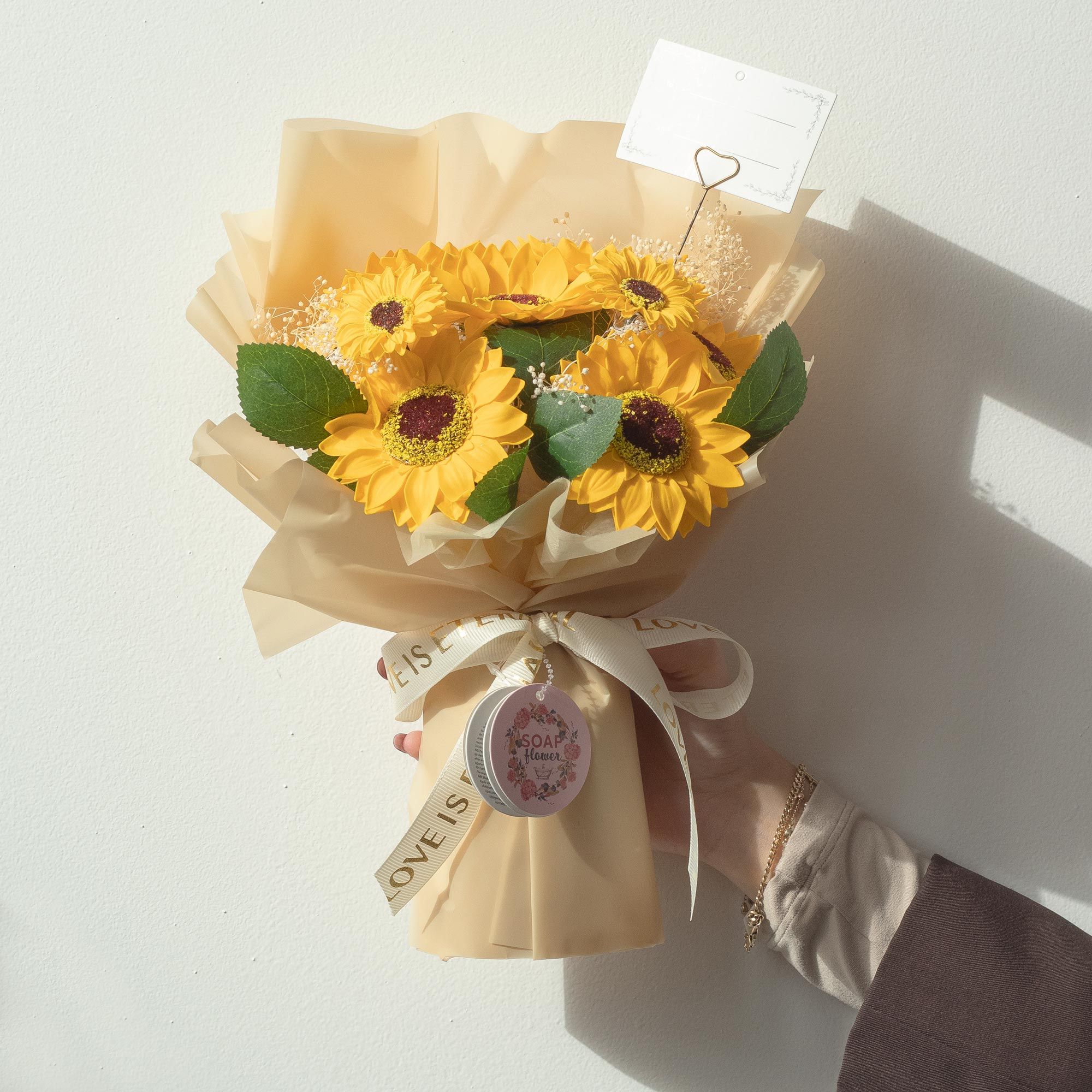 Luxury Sunflower Soap Flower Bouquet | Bright & Cheerful Gift for Every Occasion
