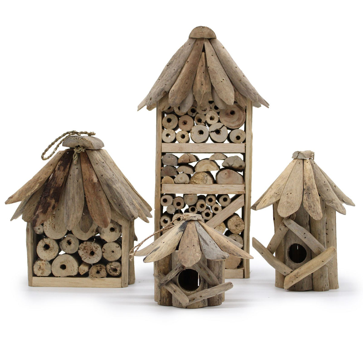 Driftwood Bee & Insect Box – Natural Garden Wildlife Habitat