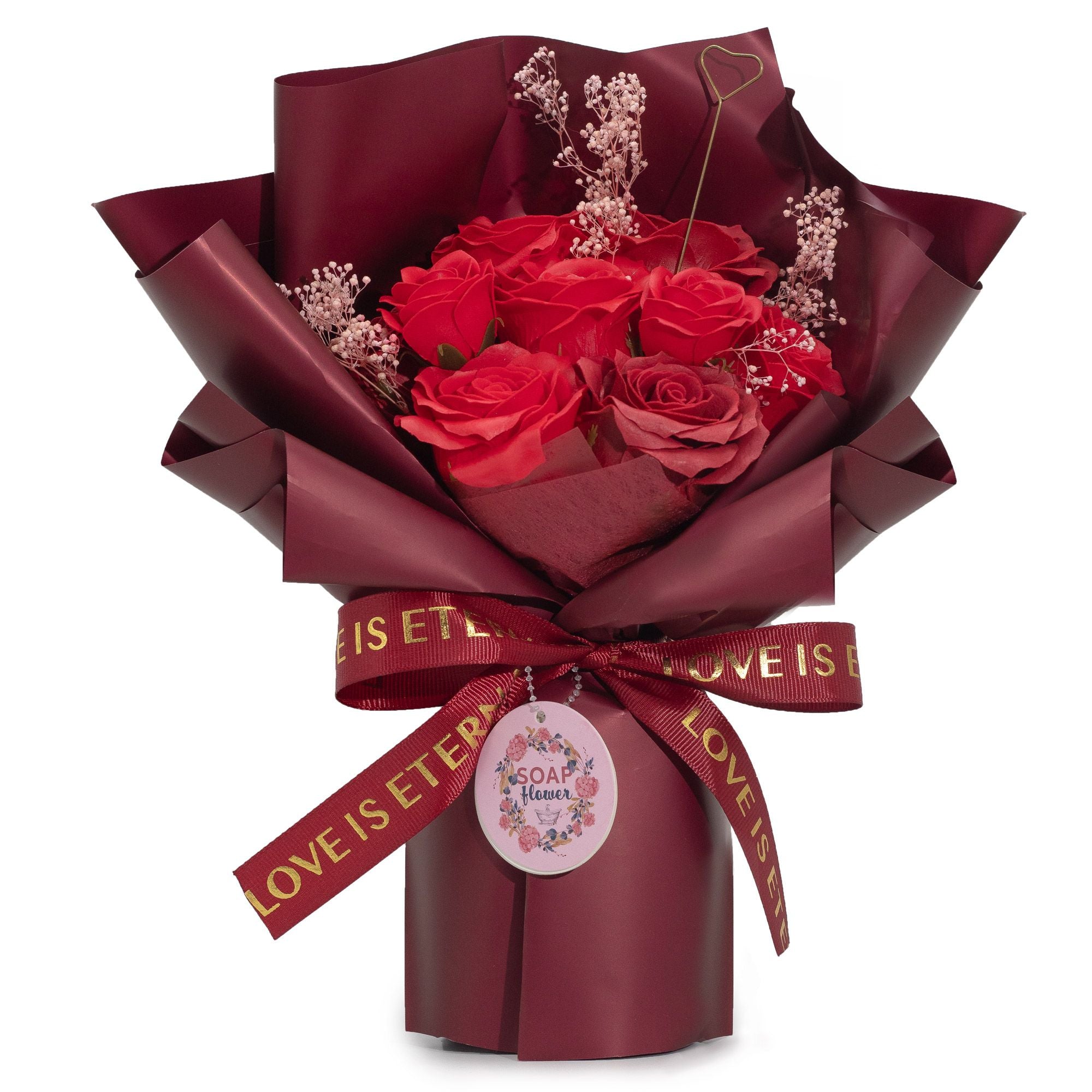 Luxury Red Rose Soap Flower Bouquet | Romantic Gift for Someone Special