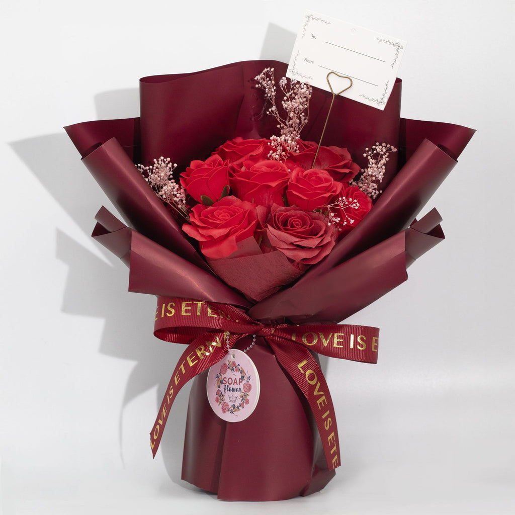 Luxury Red Rose Soap Flower Bouquet | Romantic Gift for Someone Special