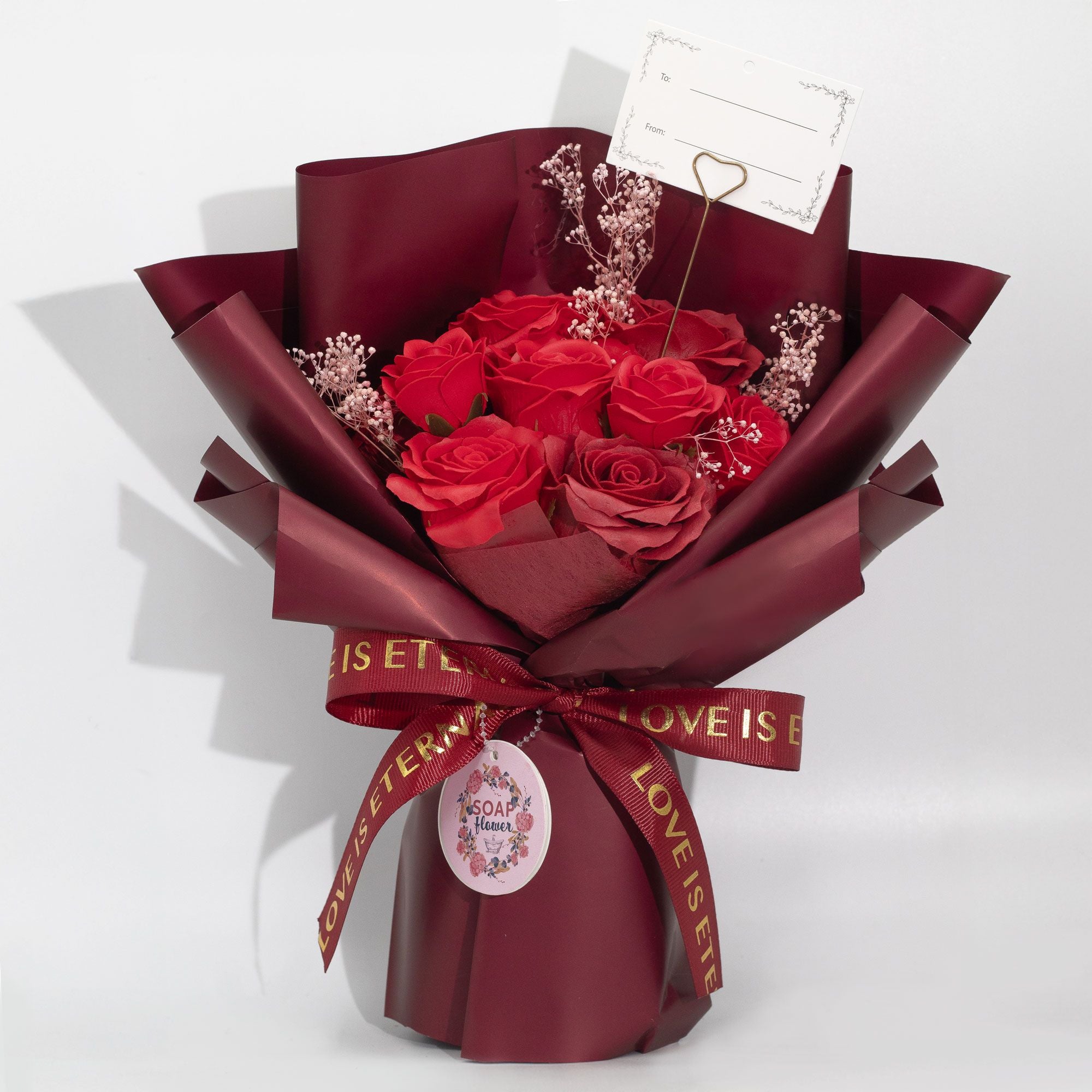 Luxury Red Rose Soap Flower Bouquet | Romantic Gift for Someone Special