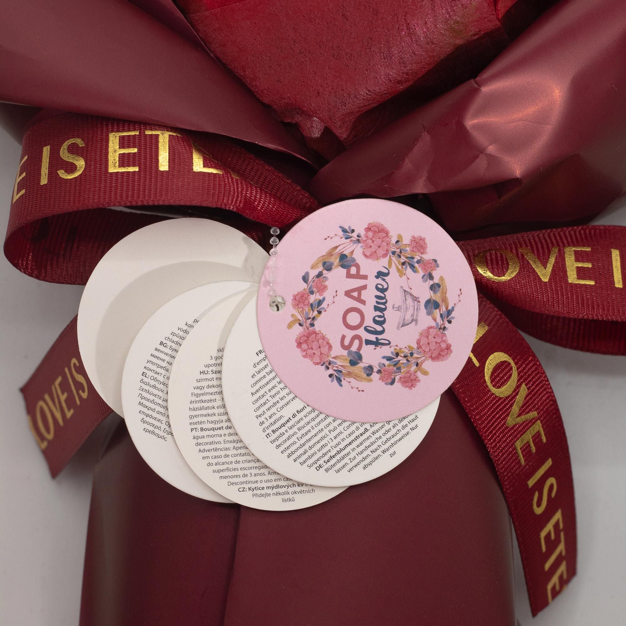 Luxury Red Rose Soap Flower Bouquet | Romantic Gift for Someone Special