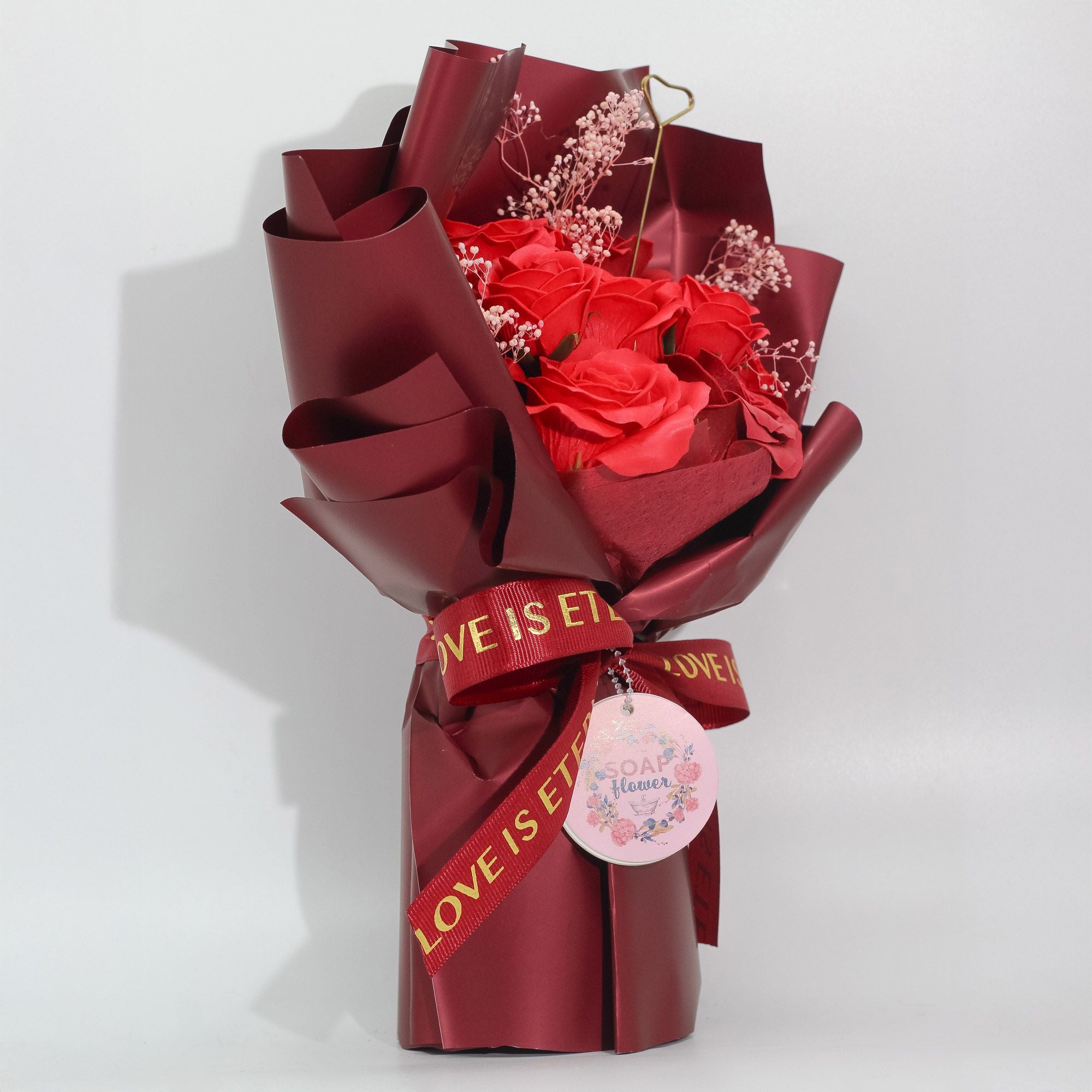 Luxury Red Rose Soap Flower Bouquet | Romantic Gift for Someone Special