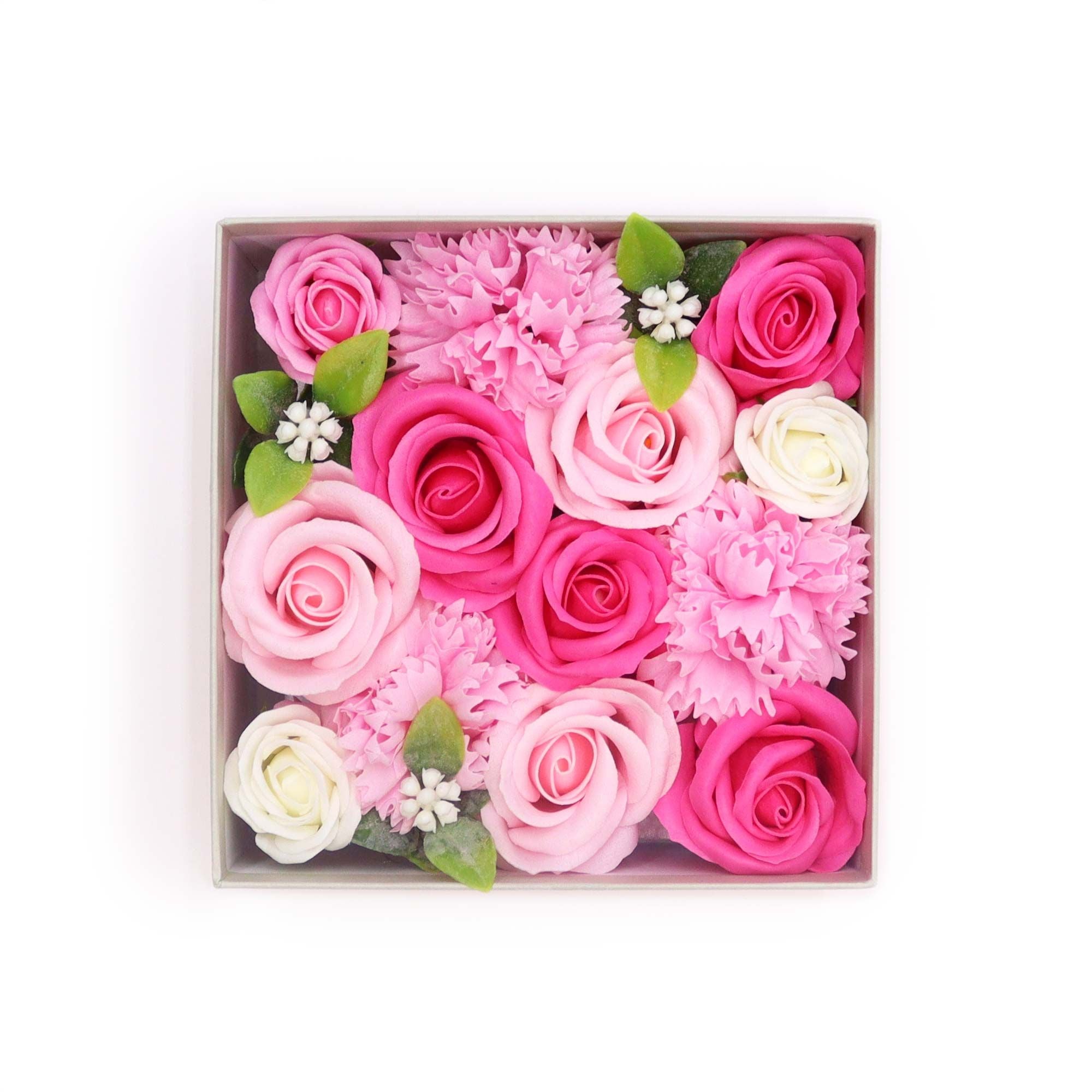 Luxury Pink Soap Flower Gift Box | Baby Blessings New Baby Girl Gift