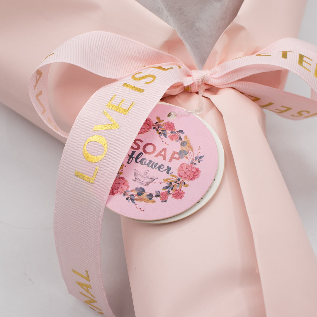 Luxury Pink Rose Soap Flower Bouquet | Elegant Gift for Her