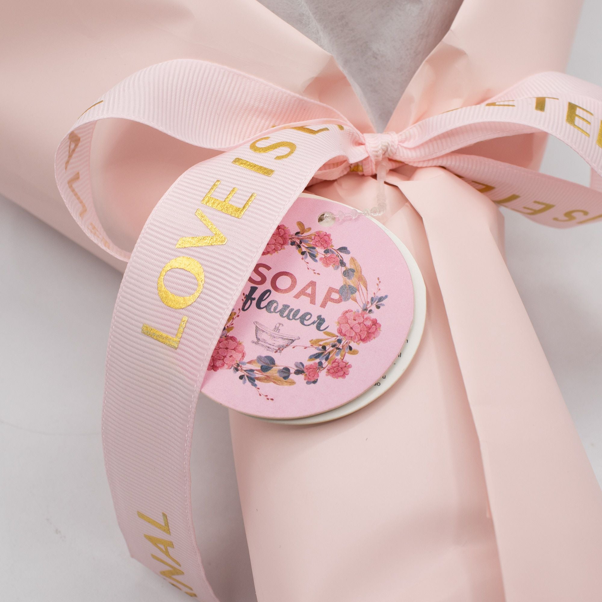 Luxury Pink Rose Soap Flower Bouquet | Elegant Gift for Her