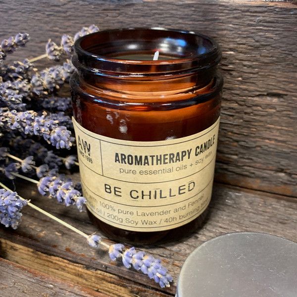 Aromatherapy Soy Wax Candle – Be Chilled | Relaxing Essential Oil Scented Candle