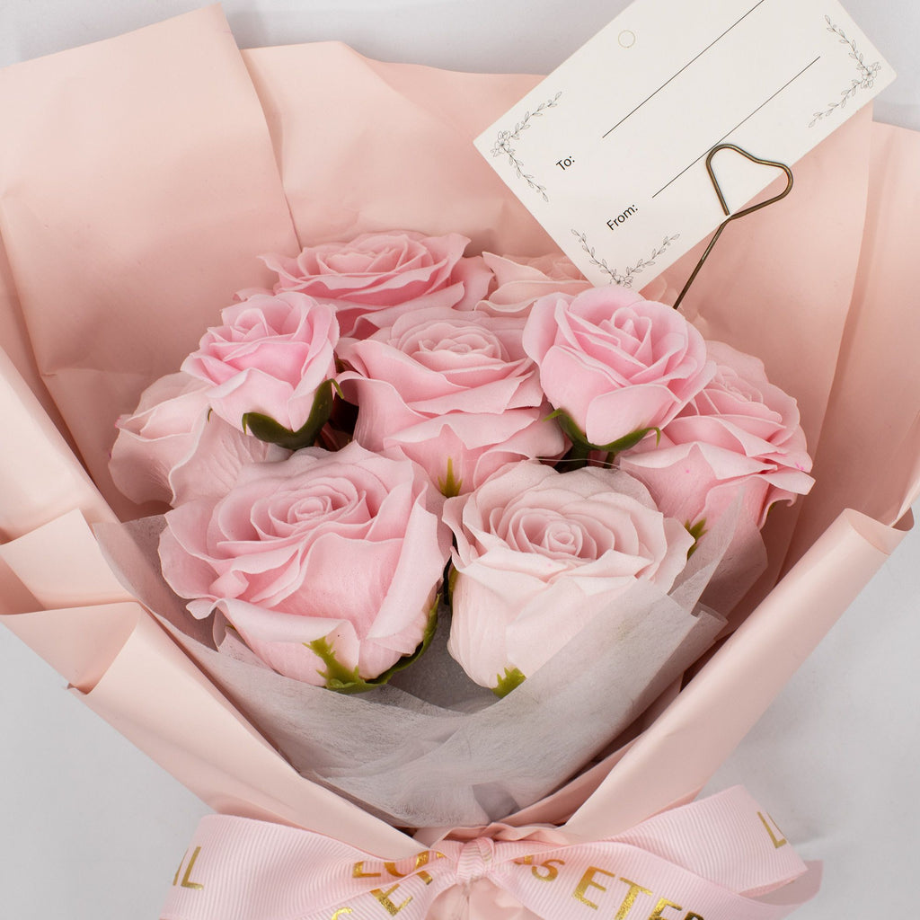 Luxury Pink Rose Soap Flower Bouquet | Elegant Gift for Her
